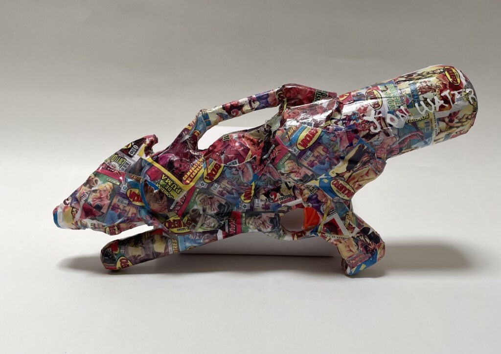 pistola grande frente